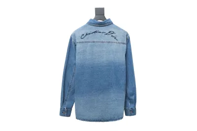 DIOR Dr men 24fall lily of the valley denim shirt 02
