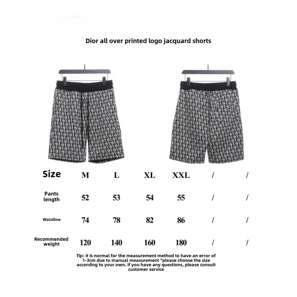 Dior full print LOGO jacquard Short Pants 2