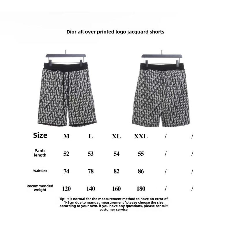  Dior full print LOGO jacquard Short Pants 2
