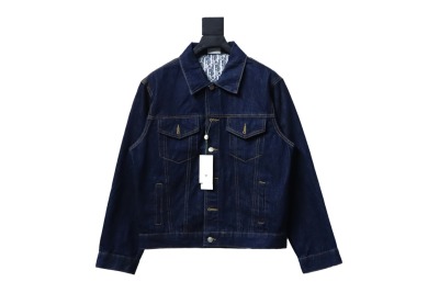 Dior monogram full print denim jacket 01