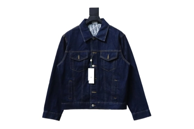 Dior monogram full print denim jacket 01