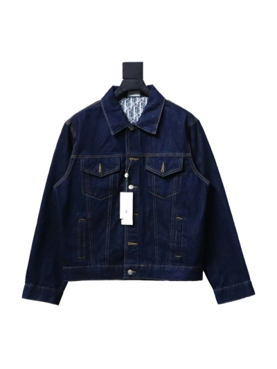 Dior monogram full print denim jacket 01