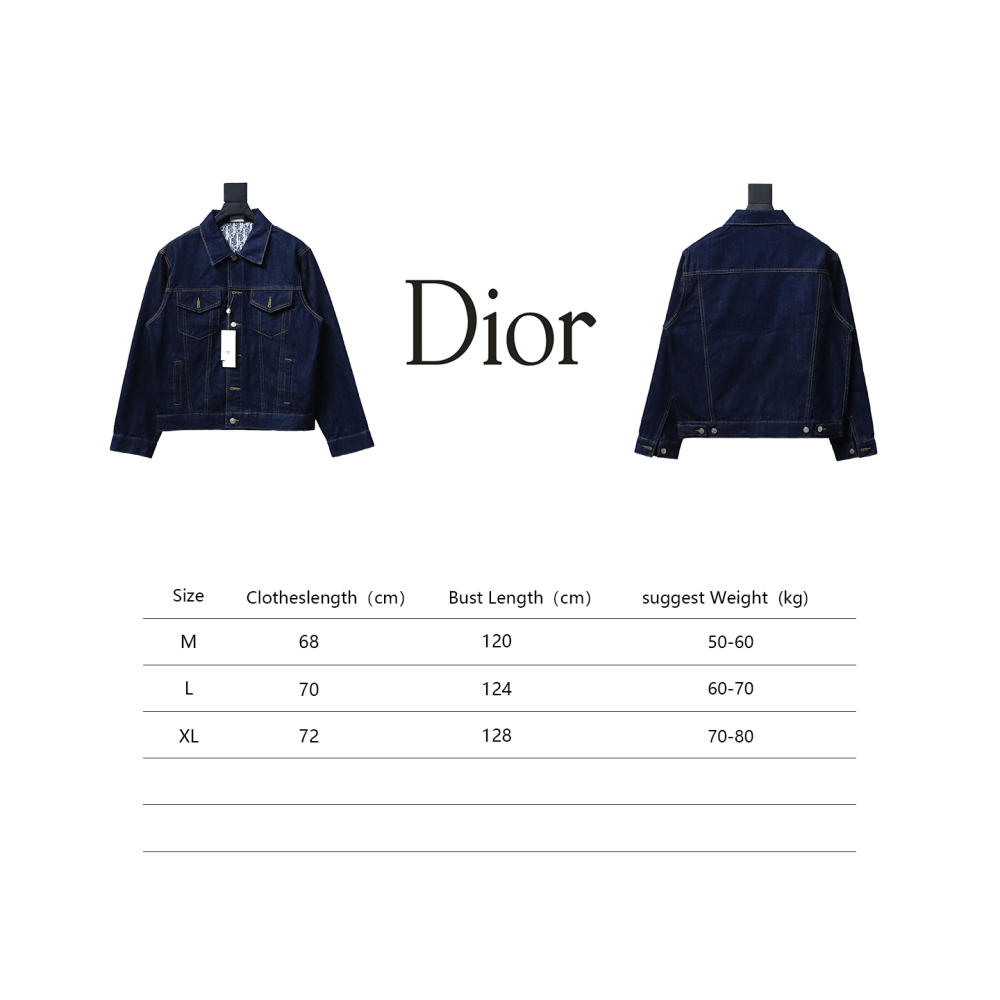  Dior monogram full print denim jacket