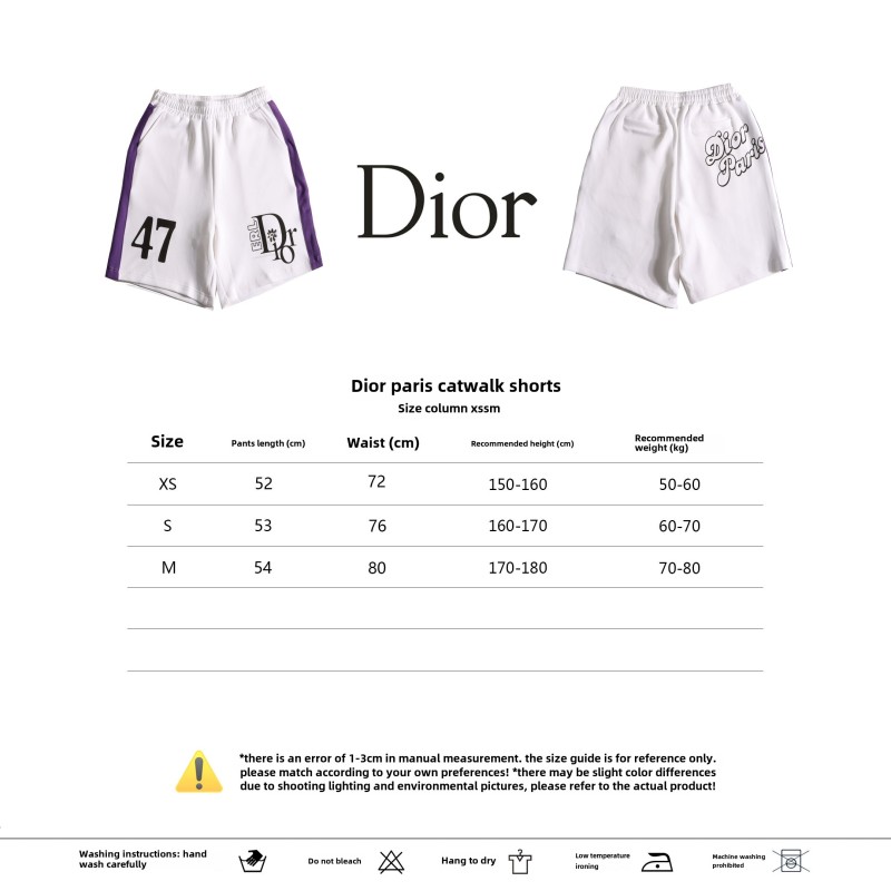  Dior PARIS catwalk Short Pants