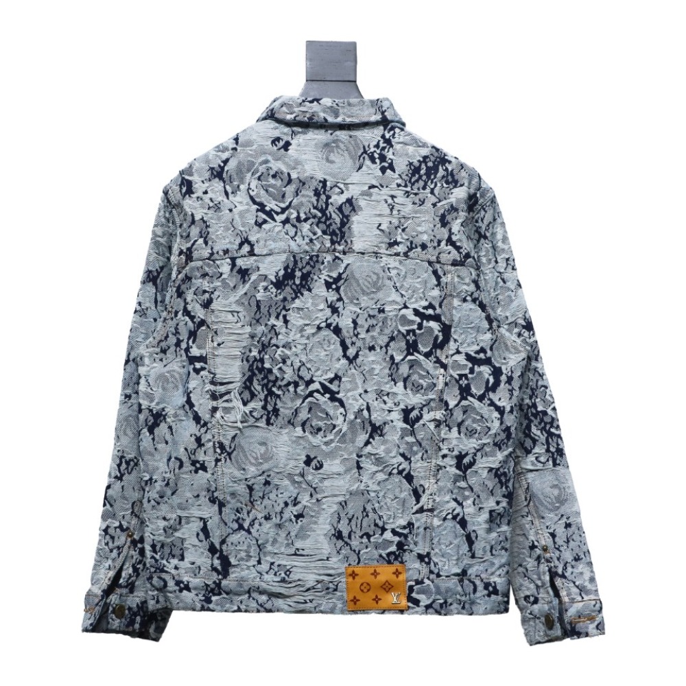  Louis Vuitton 22FW snowflake denim jacket