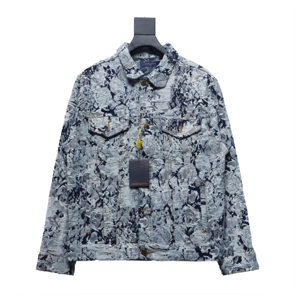  Louis Vuitton 22FW snowflake denim jacket