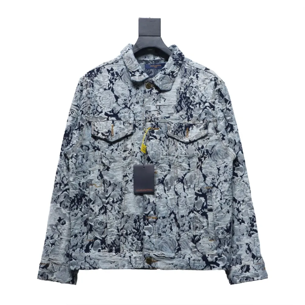 Louis Vuitton 22FW snowflake denim jacket