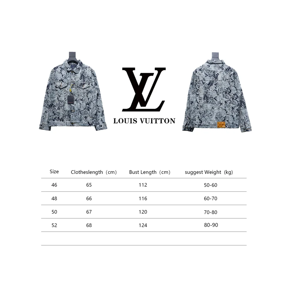 Louis Vuitton 22FW snowflake denim jacket