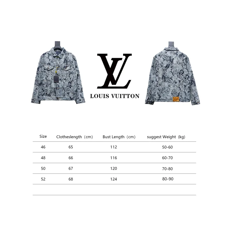 Louis Vuitton 22FW snowflake denim jacket