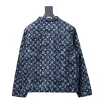  Louis Vuitton 23Fw full-print tie-dye shimmering monogram denim jacket