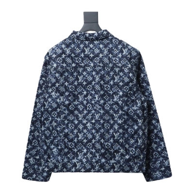 Louis Vuitton 23Fw full-print tie-dye shimmering monogram denim jacket 02