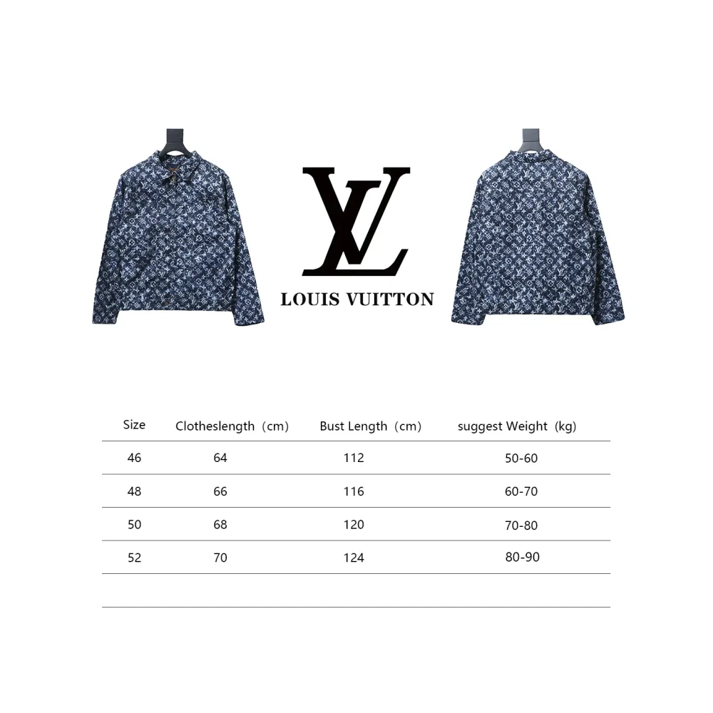  Louis Vuitton 23Fw full-print tie-dye shimmering monogram denim jacket