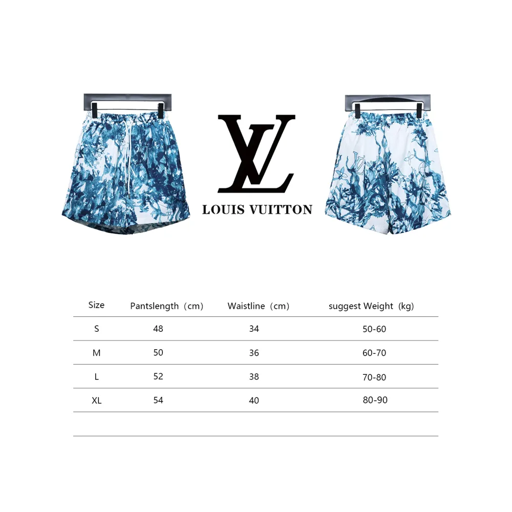  Louis Vuitton 24ss Coral Seaweed Print Short Pants