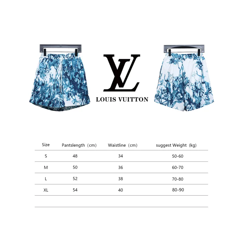  Louis Vuitton 24ss Coral Seaweed Print Short Pants