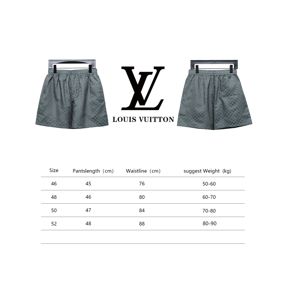 Louis Vuitton 24ss Jacquard Small Label Silk Short Pants