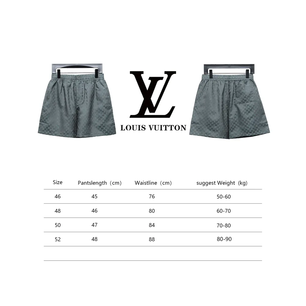  Louis Vuitton 24ss Jacquard Small Label Silk Short Pants
