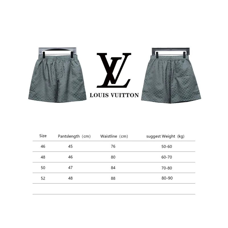  Louis Vuitton 24ss Jacquard Small Label Silk Short Pants