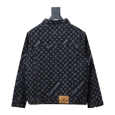 Louis Vuitton & Supreme full-print denim jacket 1 02