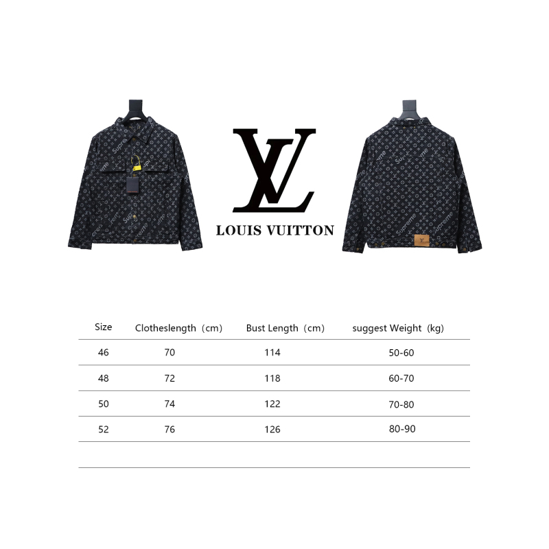Louis Vuitton & Supreme full-print denim jacket 1