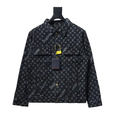 Louis Vuitton & Supreme full-print denim jacket 1 01