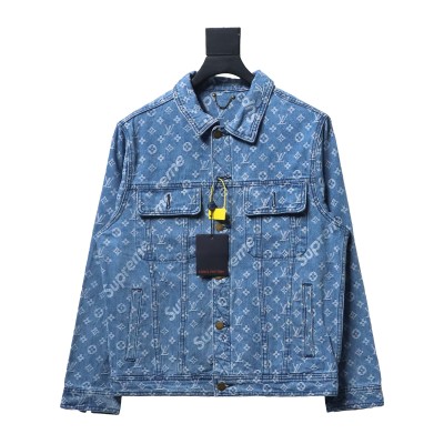  Louis Vuitton & Supreme full-print denim jacket 2 01