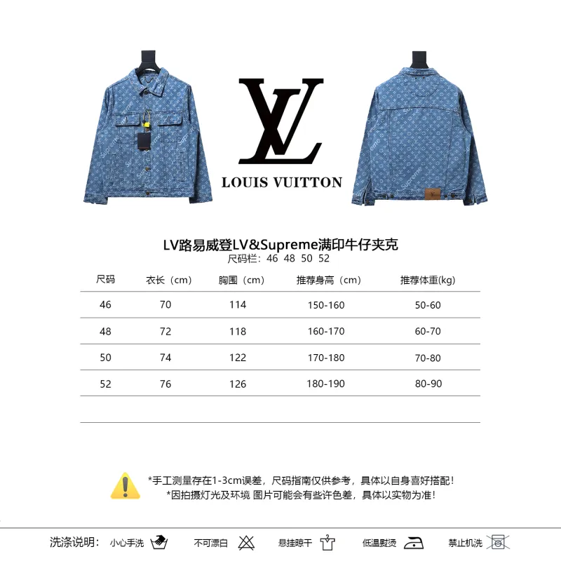 Louis Vuitton & Supreme full-print denim jacket 2