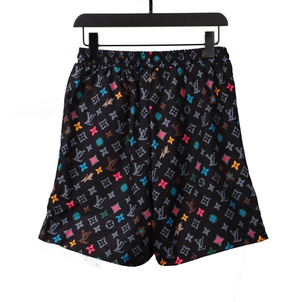  Louis Vuitton All Over Print Old Beach Short Pants