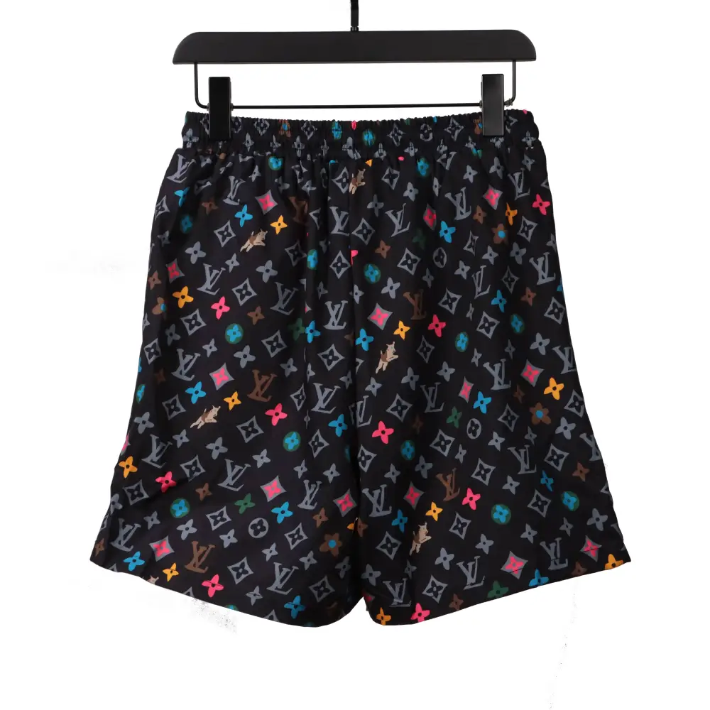 Louis Vuitton All Over Print Old Beach Short Pants