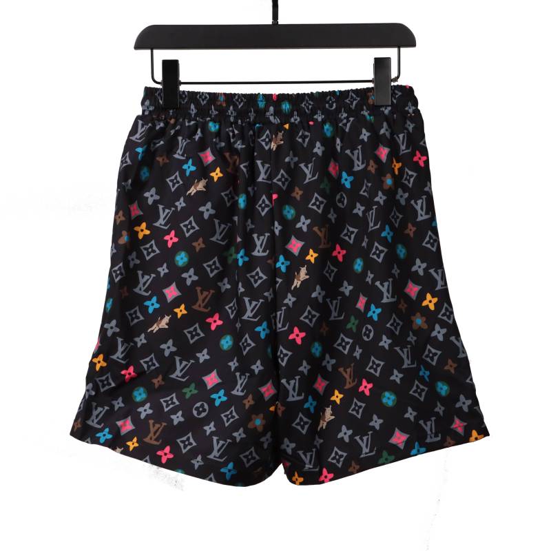  Louis Vuitton All Over Print Old Beach Short Pants