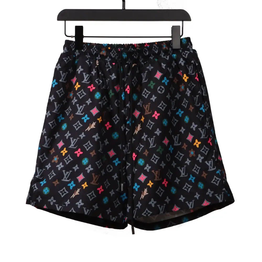  Louis Vuitton All Over Print Old Beach Short Pants
