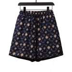  Louis Vuitton All Over Print Old Short Pants Black