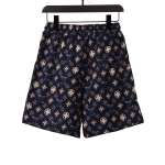  Louis Vuitton All Over Print Old Short Pants Black