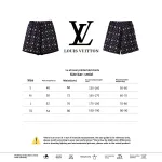  Louis Vuitton All Over Print Old Short Pants Black