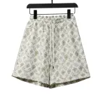  Louis Vuitton All Over Print Old Short Pants White