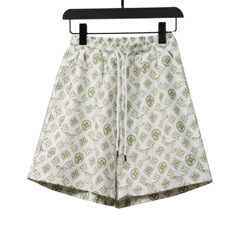  Louis Vuitton All Over Print Old Short Pants White