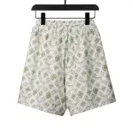  Louis Vuitton All Over Print Old Short Pants White