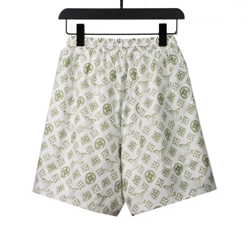  Louis Vuitton All Over Print Old Short Pants White
