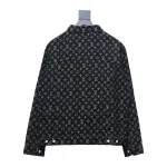 Louis Vuitton all-over simple jacquard logo denim jacket
