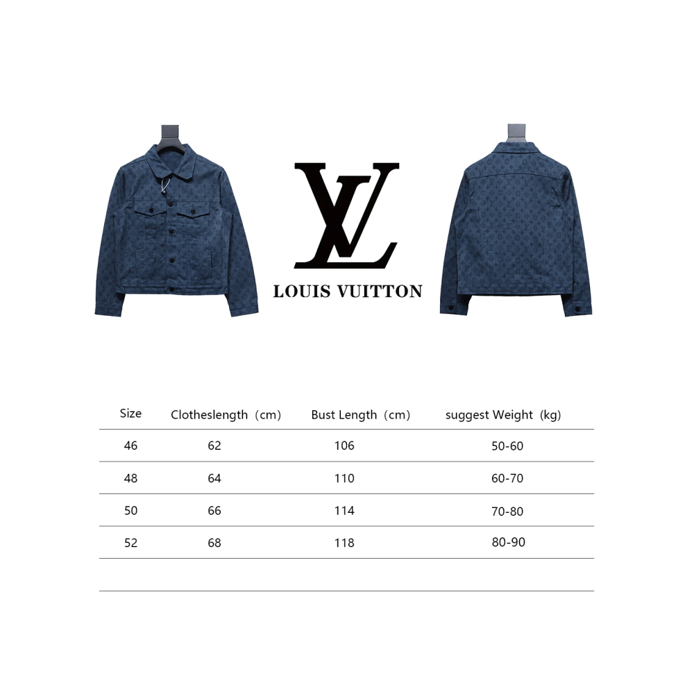 Louis Vuitton classic all-over monogram jacquard denim jacket