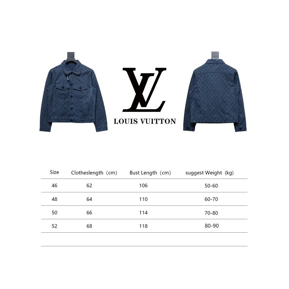 Louis Vuitton classic all-over monogram jacquard denim jacket