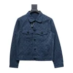 Louis Vuitton classic all-over monogram jacquard denim jacket