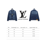  Louis Vuitton diagonal striped letter denim jacket