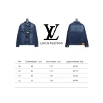 Louis Vuitton diagonal striped letter denim jacket