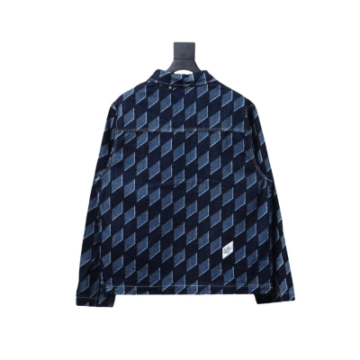 Louis Vuitton diamond full print denim jacket 02