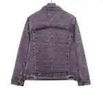 Louis Vuitton distressed jacquard tassel decoration denim jacket