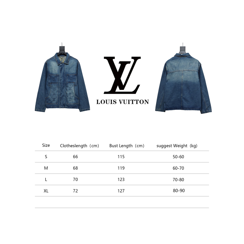 Louis Vuitton embossed denim jacket