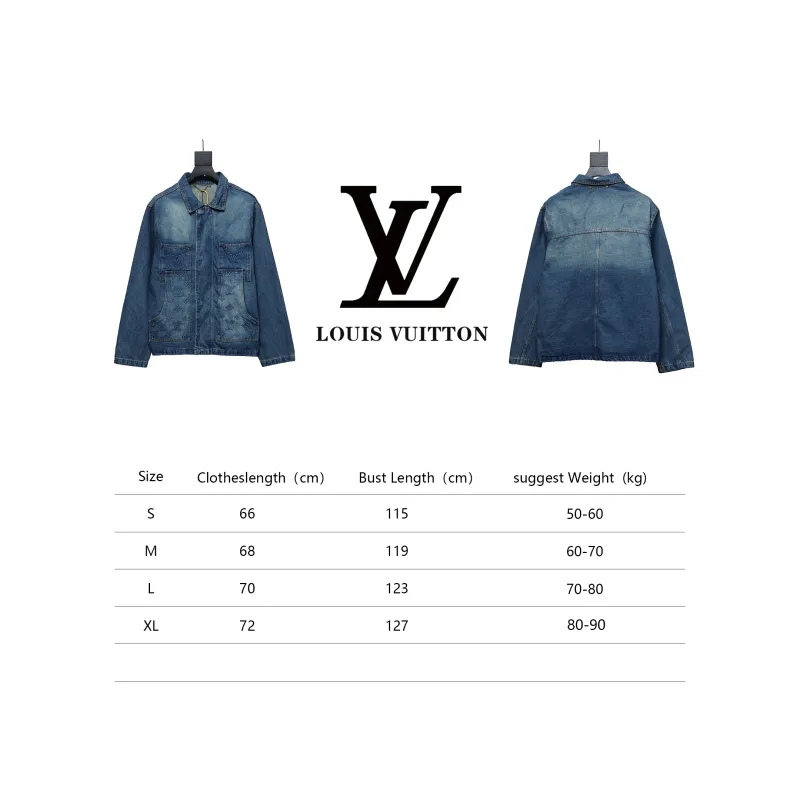 Louis Vuitton embossed denim jacket