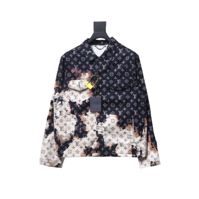 Louis Vuitton fire cloud mixed dye denim jacket 01