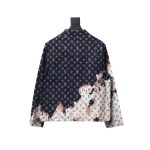Louis Vuitton fire cloud mixed dye denim jacket