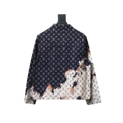 Louis Vuitton fire cloud mixed dye denim jacket 02